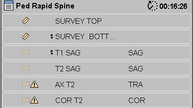 ExamCard: Pediatric Rapid Spine