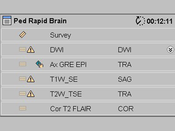 ExamCard: Pediatric Rapid Brain