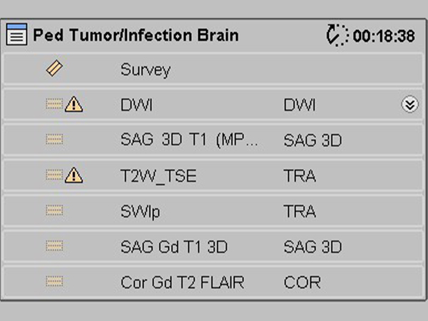 ExamCard: Pediatric Tumor/Infection Brain