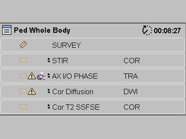 ExamCard: Pediatric Whole body screening