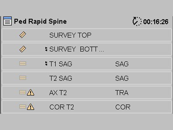 ExamCard: Pediatric Rapid Spine