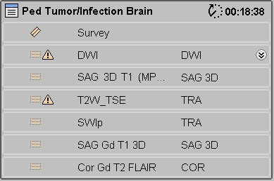 ExamCard: Pediatric Tumor/Infection Brain