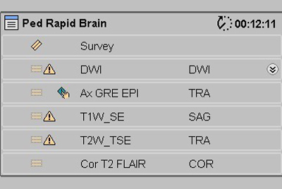 ExamCard: Pediatric Rapid Brain