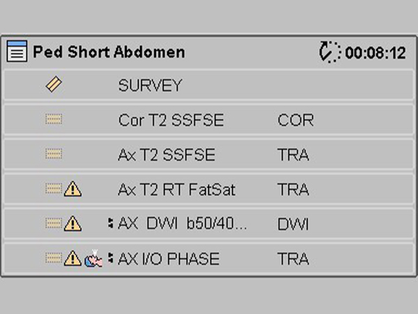 ExamCard: Pediatric Short Abdomen